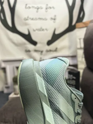 Adidas Blue Silver Camouflage Upper Three-Stripe Branding Running Shoes 13