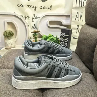 Adidas Campus Gray and Black Lifestyle Sneakers