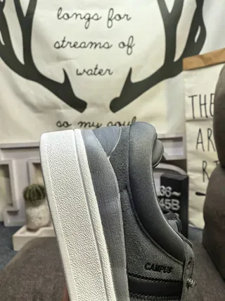 Adidas Campus Cinza e Preto Sneakers Lifestyle 3