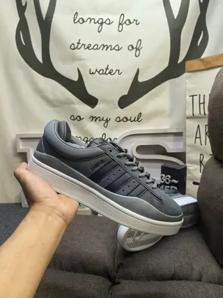 Adidas Campus Cinza e Preto Sneakers Lifestyle 5