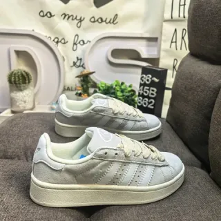 Adidas Campus Light Gray Suede Lifestyle Sneakers
