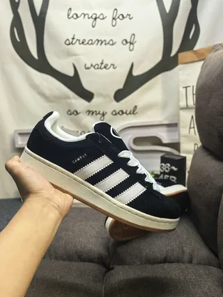 Adidas Campus Light Gray Suede Lifestyle Sneakers 5