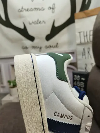 Adidas Campus White Green Navy Lilac Lifestyle Sneakers 3