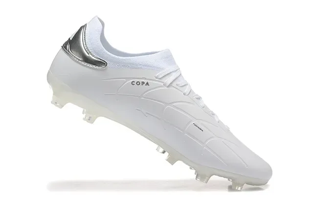 Adidas Copa Pure White Silver Chaussures de football pour sol ferme 4
