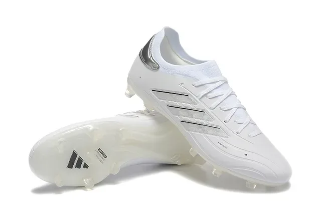 Adidas Copa Pure White Silver Chaussures de football pour sol ferme 6