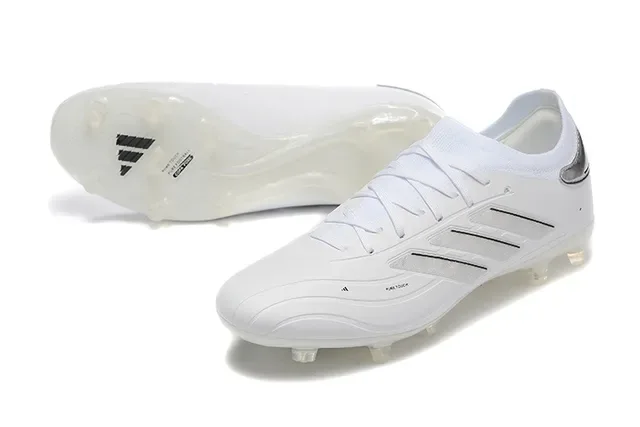Adidas Copa Pure White Silver Chaussures de football pour sol ferme 7