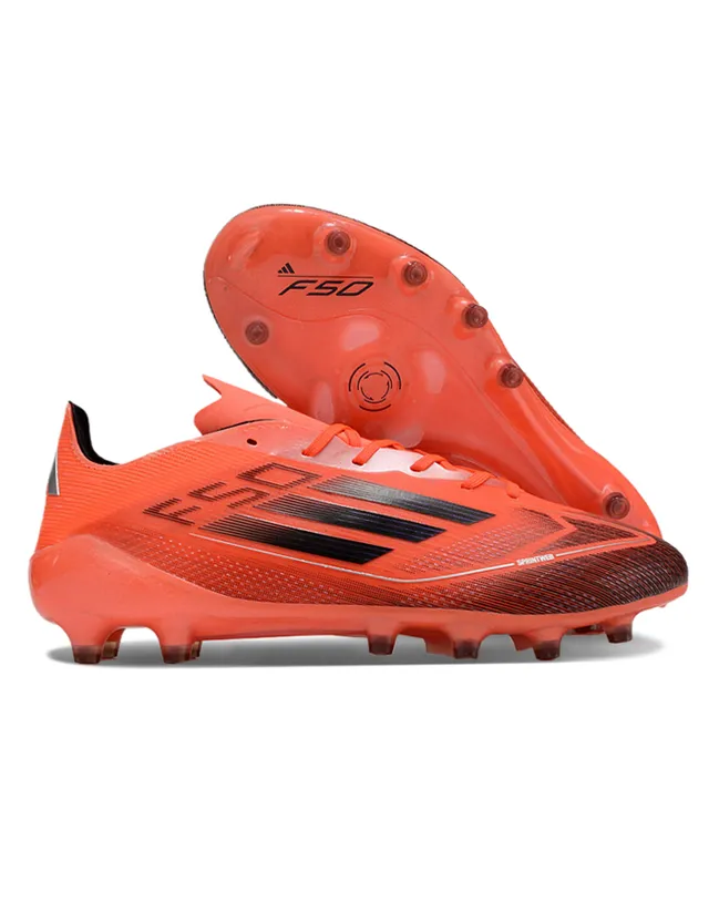 Adidas F50 Black Gold Low-Cut Synthetic Upper Textured Micro-Perforated Surface Firm-Ground Soccer Shoes 6