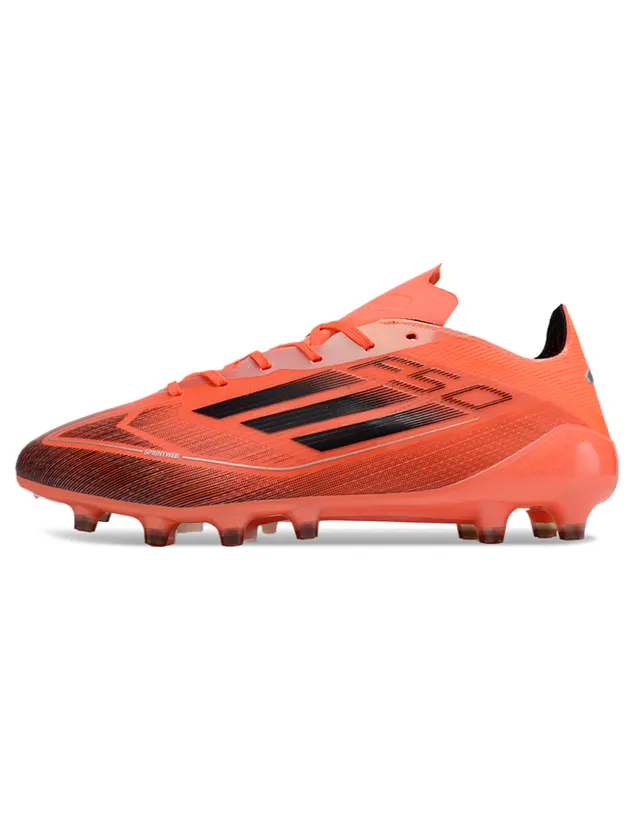 Adidas F50 Black Gold Low-Cut Synthetic Upper Textured Micro-Perforated Surface Firm-Ground Soccer Shoes 8