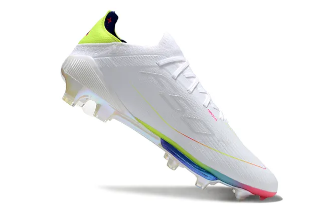 Adidas F50 White Multicolor Low-Cut Lace-Up Translucent Iridescent Soleplate Firm-Ground Soccer Shoes 2