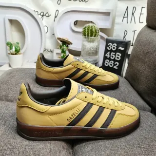 Adidas Gazelle Mustard Yellow Black Lifestyle Sneakers