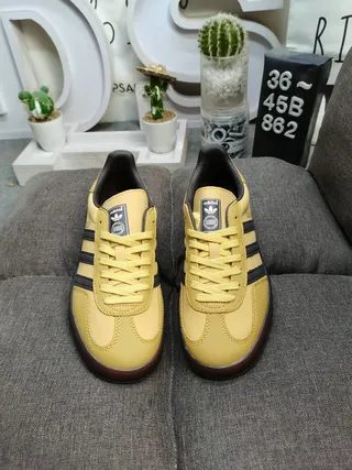 Adidas Gazelle Mustard Yellow Black Lifestyle Sneakers 10
