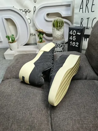 Adidas Gray Beige Low-Top Platform Sole Lifestyle Sneakers 6