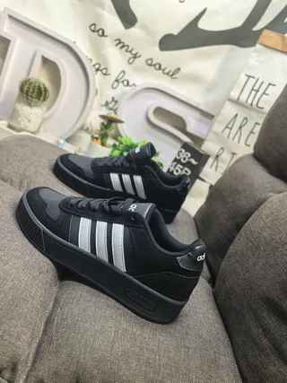 Adidas Gray Yellow Low-Top Striped Side Lifestyle Sneakers 17