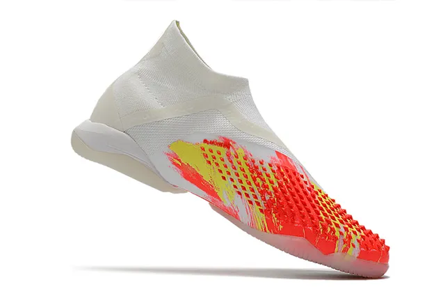 Adidas Chaussures de football indoor vert noir, upper de type chaussette, cage asymétrique, chaussures de football indoor 18