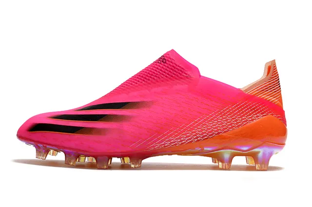 Adidas أخضر أرجواني نيون لايم أحادي اللون كولار صوك فيت أرض صلبة أحذية كرة القدم 22