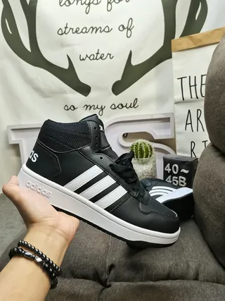 Adidas High-Top All-White Lifestyle Sneakers 5