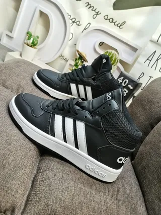 Adidas High-Top All-White Lifestyle Sneakers 7