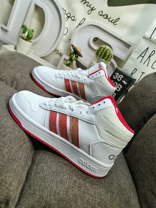 Adidas High-Top All-White Lifestyle Sneakers 17