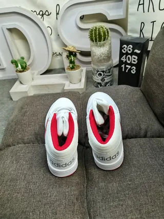 Adidas High-Top All-White Lifestyle Sneakers 18