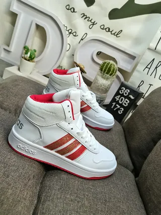 Adidas High-Top All-White Lifestyle Sneakers 19