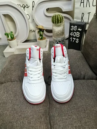 Adidas High-Top All-White Lifestyle Sneakers 20