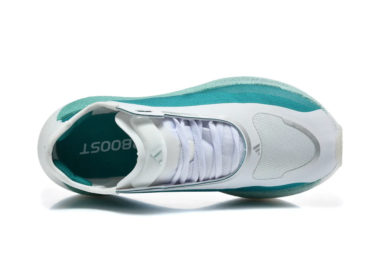 Adidas Hyperboost Edge M Teal and White Running Shoes 2