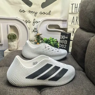 Adidas Laceless Ribbed Slip-On White Black Lifestyle Sneakers