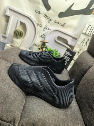 Adidas Laceless Ribbed Slip-On White Black Lifestyle Sneakers 7