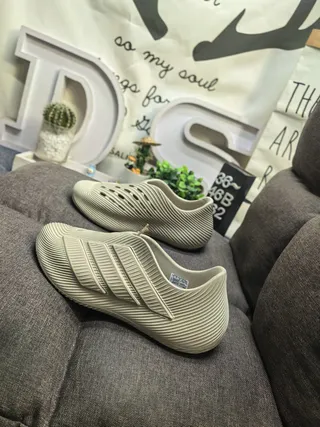 Adidas Laceless Ribbed Slip-On White Black Lifestyle Sneakers 17