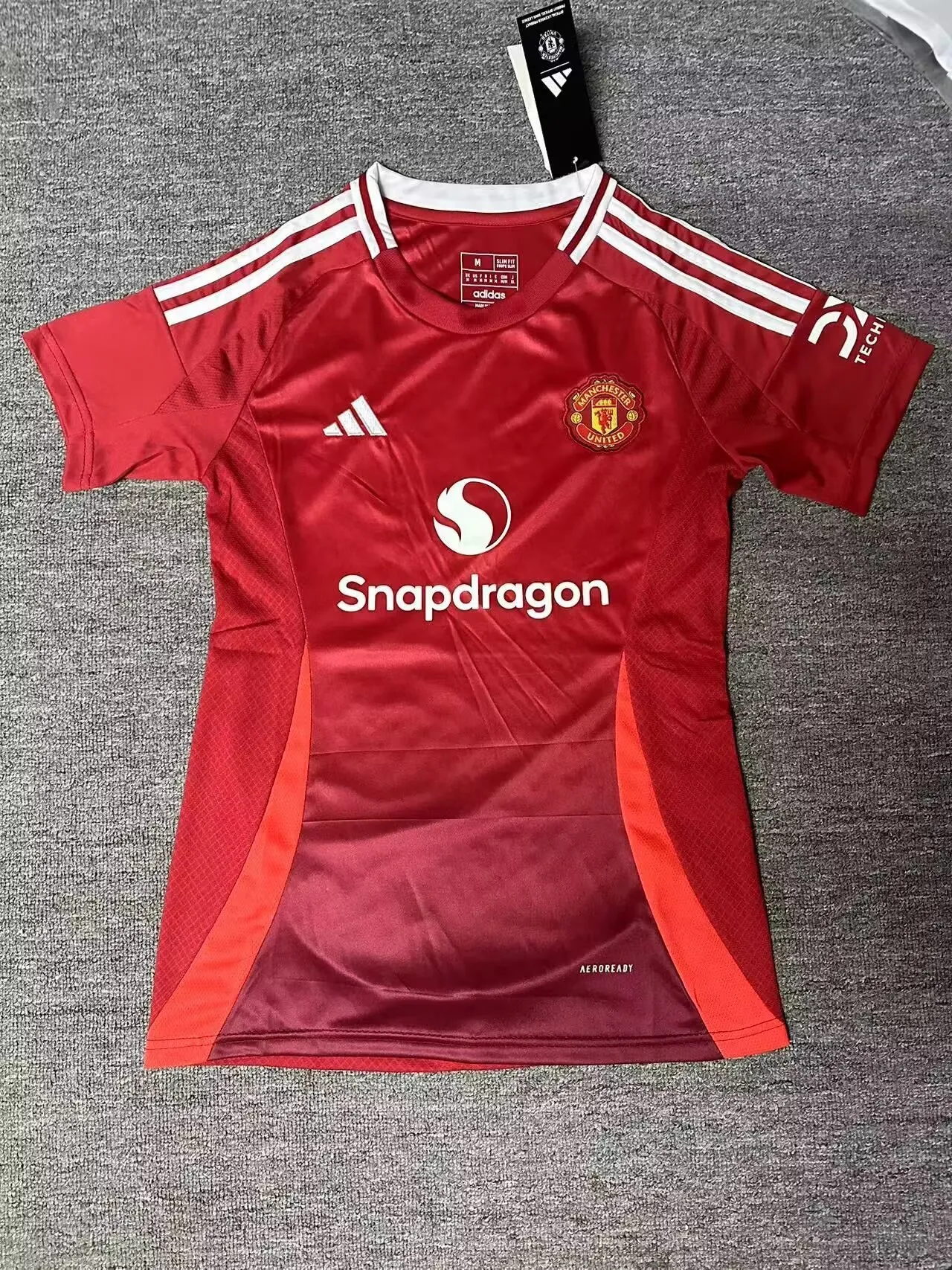 Adidas Manchester United vermelho Snapdragon Camisa 3