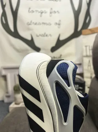 Adidas Navy Silver Laceless Slip-On Open-Cage Overlay Lifestyle Sneakers 3