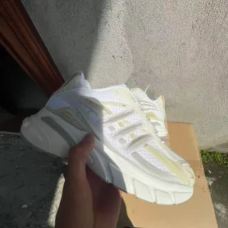 Adidas NMD White Beige Sole Mesh Upper Chunky Sneakers