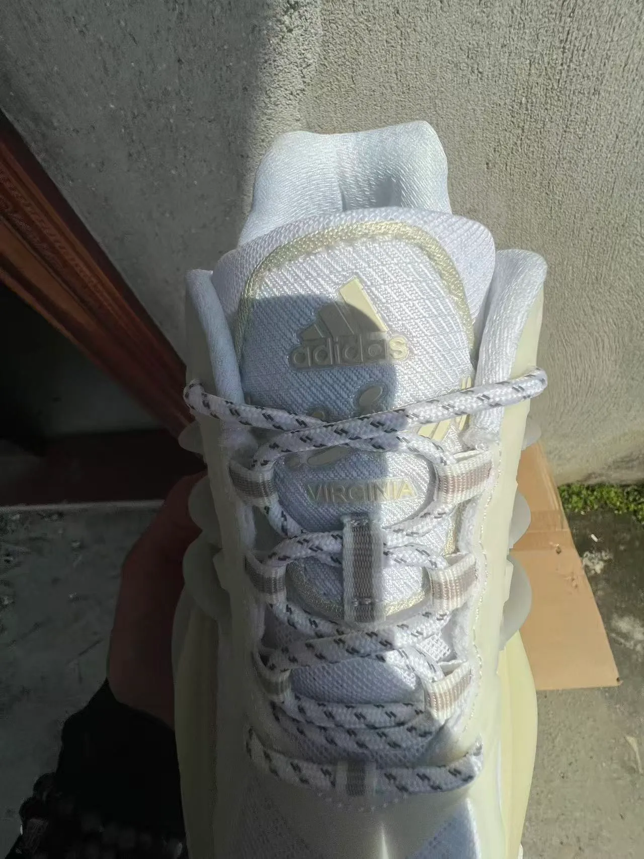 Adidas NMD White Beige Sole Mesh Upper Chunky Sneakers 4