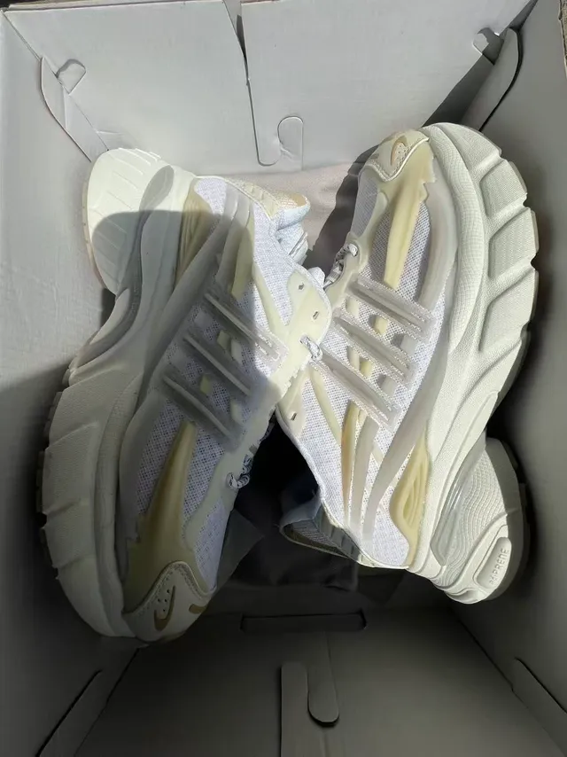Adidas NMD White Beige Sole Mesh Upper Chunky Sneakers 9