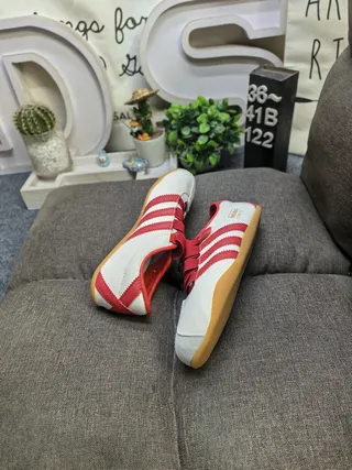 Adidas Pink Brown Laceless Velcro Strap Lifestyle Sneakers 6
