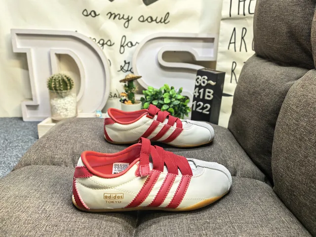 Adidas Pink Brown Laceless Velcro Strap Lifestyle Sneakers 11