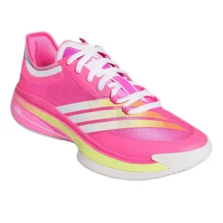 Adidas गुलाबी पीली ग्रेडिएंट धारी जाल जीवनशैली स्नीकर