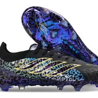 Adidas Predator Leopard Print Gold Cage Firm-Ground Soccer Shoes