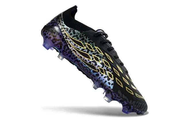 Adidas Predator Imprimé Léopard Cage Dorée Terrain Firme Chaussures de Football 2