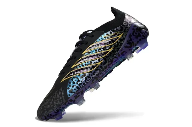 Adidas Predator Imprimé Léopard Cage Dorée Terrain Firme Chaussures de Football 3