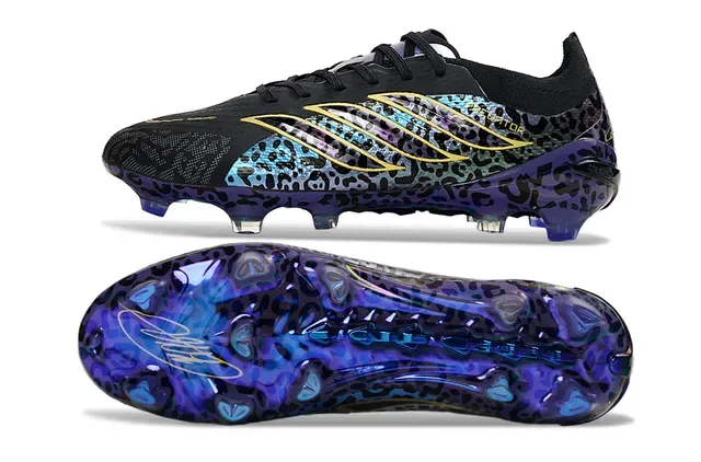 Adidas Predator Imprimé Léopard Cage Dorée Terrain Firme Chaussures de Football 6