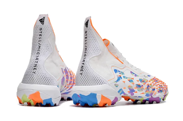 Adidas Predator Multicolore Haut en Maille Impression Éclaboussée Gazon Chaussures de Football 5