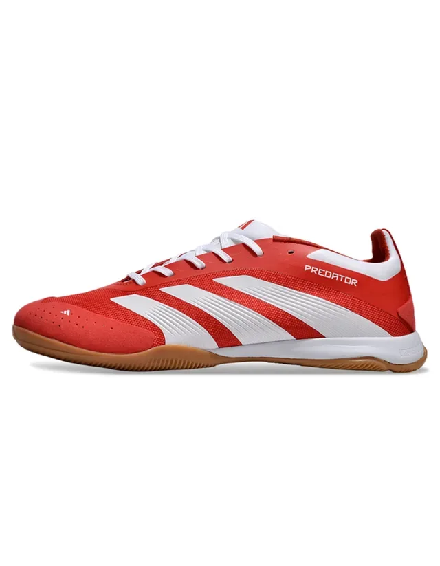 Adidas Predator Red and White Indoor Soccer Shoes 2