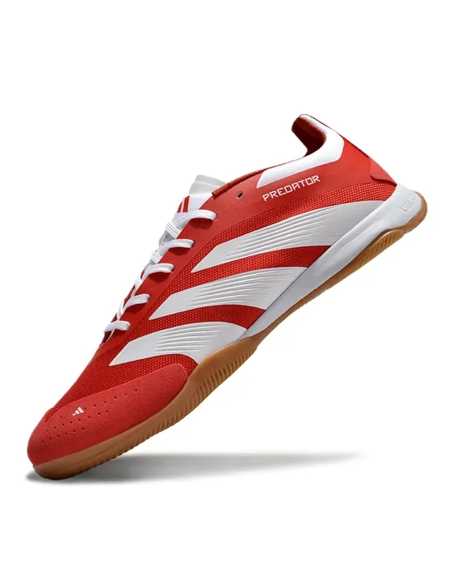 Adidas Predator Red and White Indoor Soccer Shoes 5