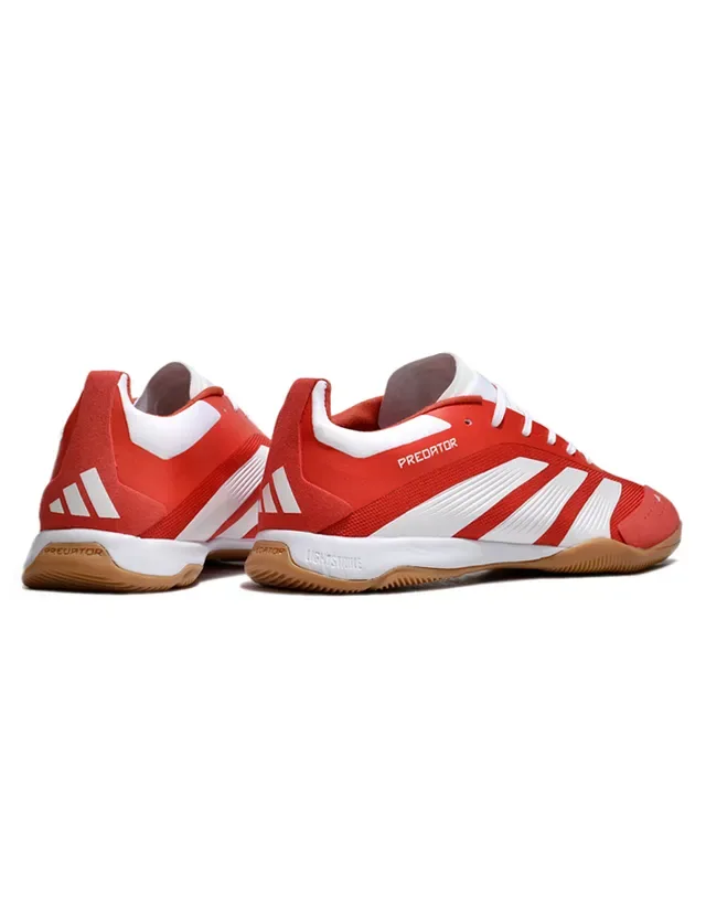 Adidas Predator Red and White Indoor Soccer Shoes 7