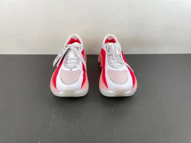 Adidas Red White Color-Blocked Engineered Mesh Upper Running Shoes 11