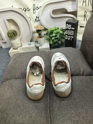 Adidas Samba Beige and White Lifestyle Sneakers 8