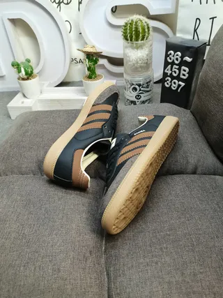 Adidas Samba Black Brown Gum Lifestyle Sneakers 6