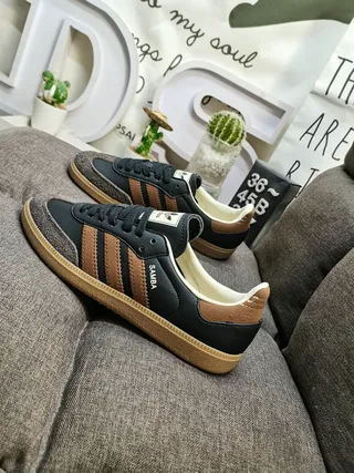 Adidas Samba Black Brown Gum Lifestyle Sneakers 7