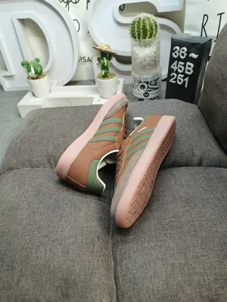 Adidas Samba Brown and Green Lifestyle Sneakers 6
